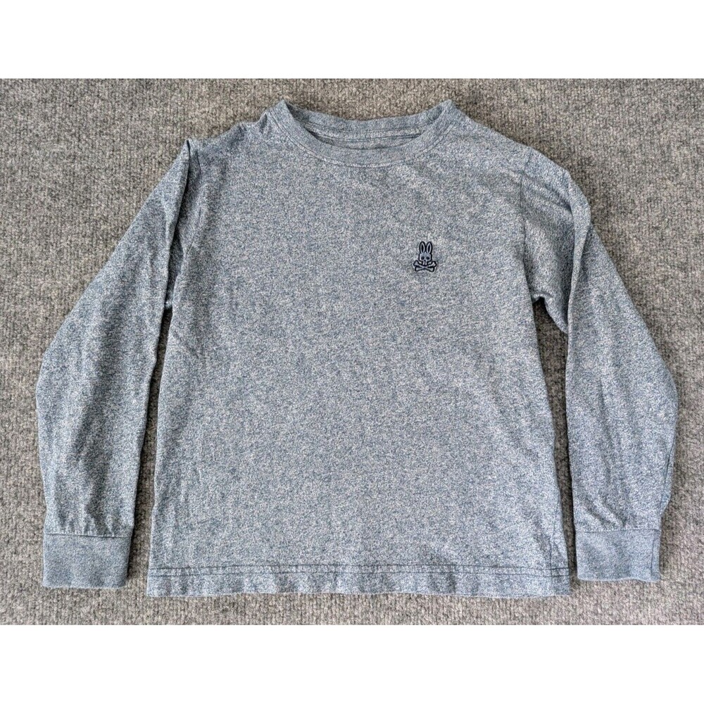 Psycho Bunny Boys Long Sleeve Shirt XS 5/6 Pima Cotton Shirt Blue